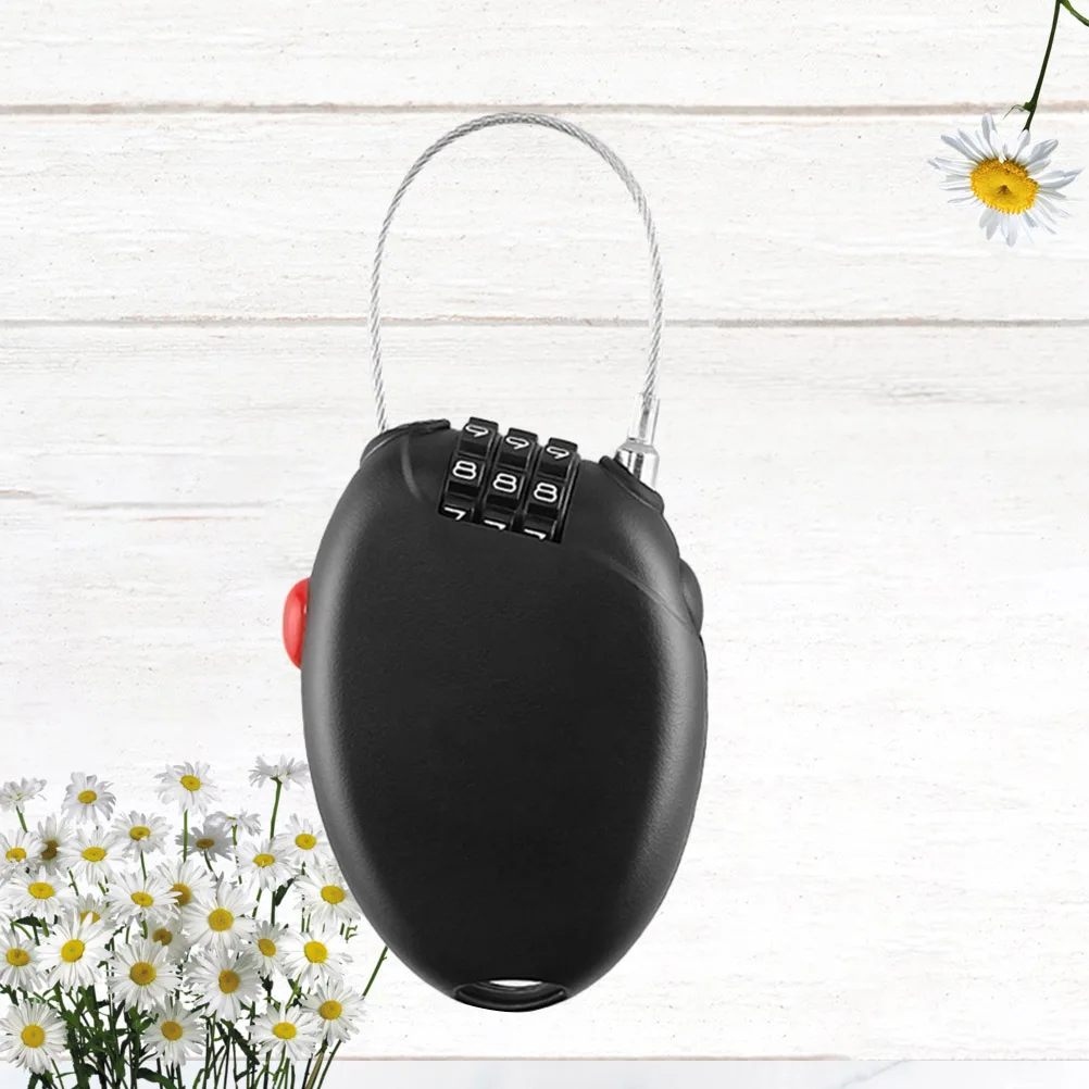 

Lock Steel Cable Lock 3 Password Lock Anti-Theft Padlock Luggage Backpack Lock Mini Cable Lock