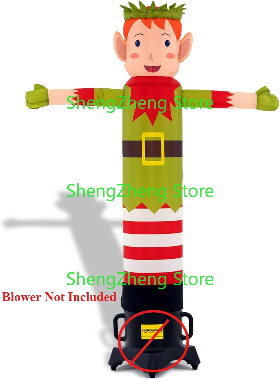 1Pcs 8ft Elf Air Waver - Inflatable Advertising Tube Man  Guy with Flapping Waving Arm   (Blower Not Included)