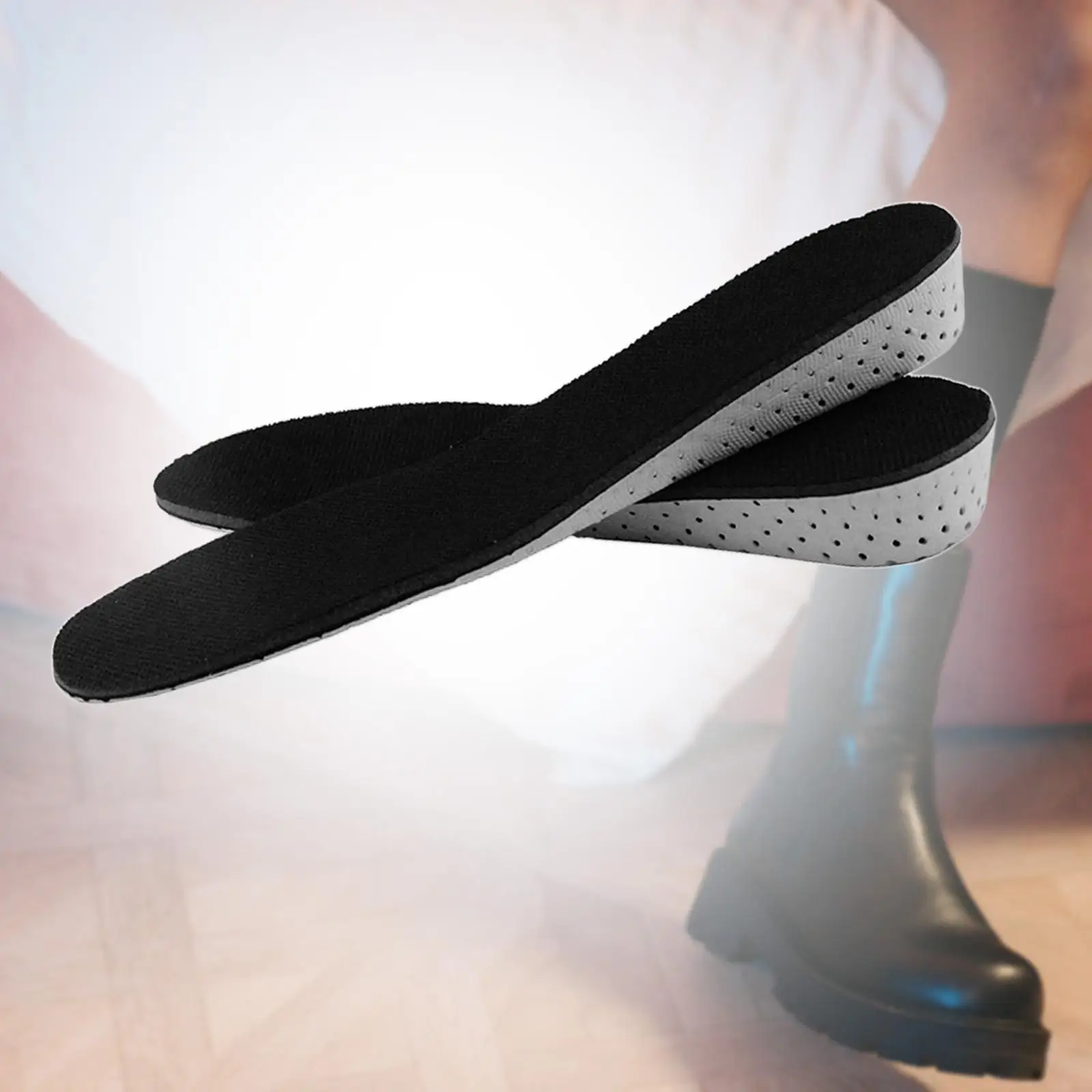 Comfortable Height Increase Insoles EVA Material Shock Absorption Non Slip Shoes Accessory Shoe Insert for Large Shoes