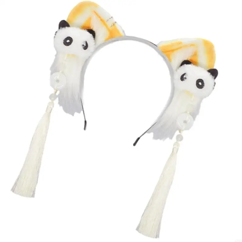 270D مرونة القطيفة تأثيري هيرباند الرسوم المتحركة الصينية آذان الحيوان خيار متعدد الألوان للبالغين #3