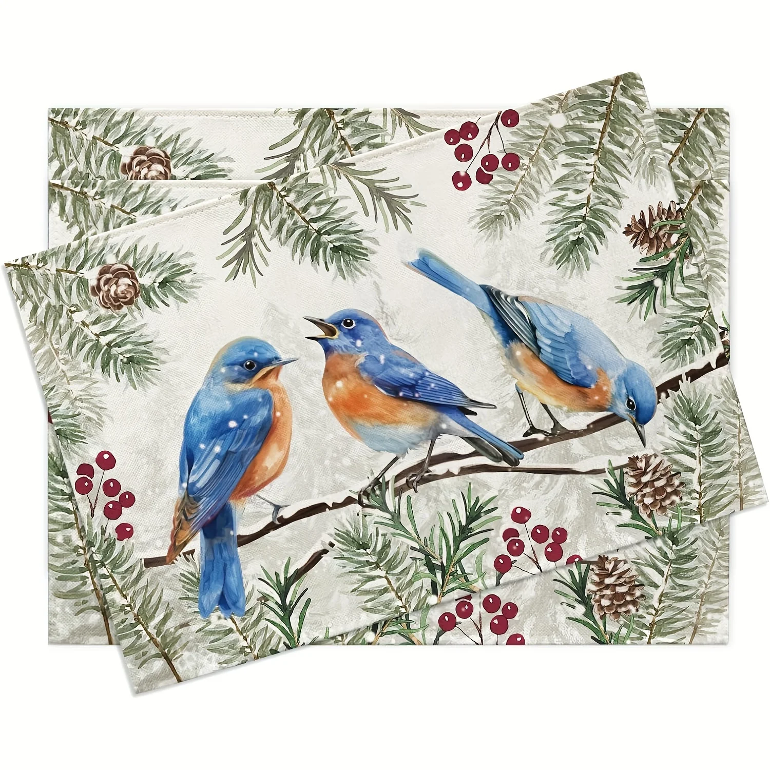 4Pcs Set Winter Blu…