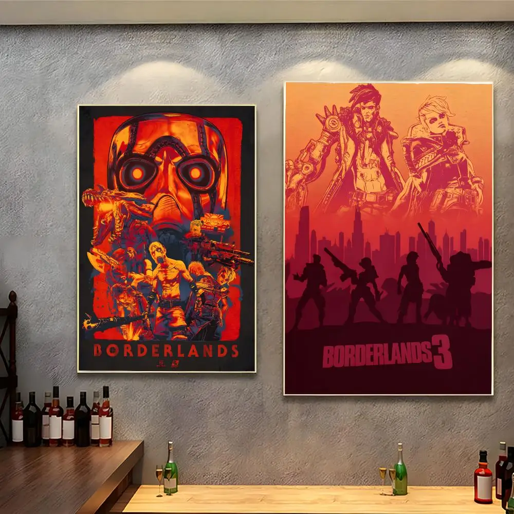 Looter shooter game Borderlands Poster Peel And Stick Indoor Bedroom Wall Decor Aesthetic Gift