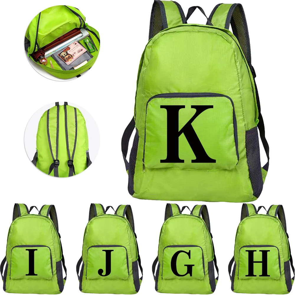 

Foldable Backpack Lightweight Design Outdoor Gear for Active Adventures Folding Mountaineering Bag Black Printing Series