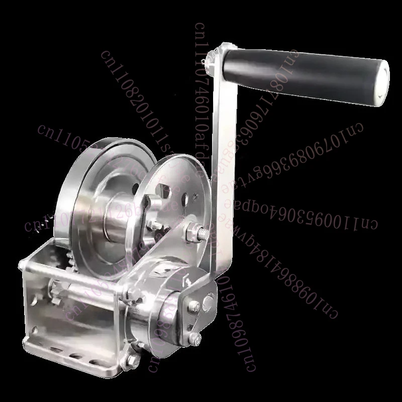 

304 Stainless Steel Two-way Self-locking Hand Crank Manual Winch
