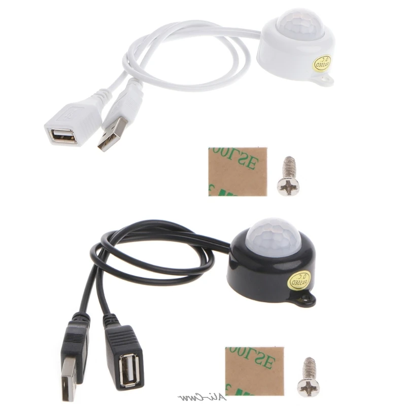 Interruttore della striscia luminosa a LED USB DC5-24V interruttore del sensore di movimento PIR a infrarossi del corpo umano