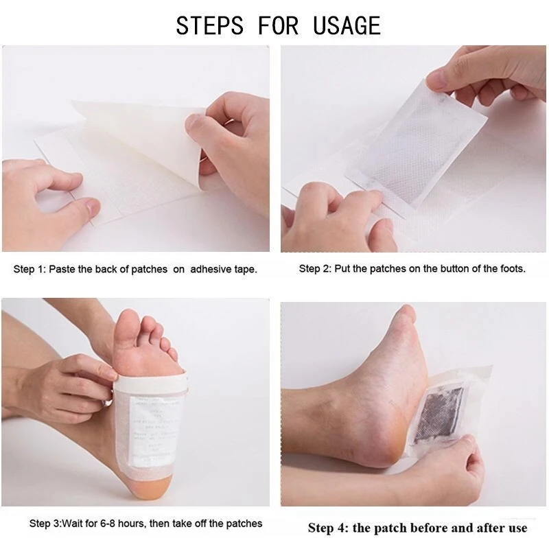 20/60/100/قطعة/المجموعة/المجموعة السموم القدم بقع منصات سموم الجسم قدم أدوات العناية الجسم التطهير التخسيس تحسين النوم القدم ملصق بقع