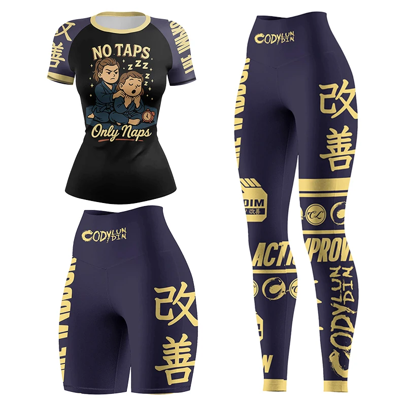 Cody Lundin TrainingTracksuit MMA Boxing Muay Thai Rashguard Fitness Workout Gym Clothing Compression Running Sets Sportswear