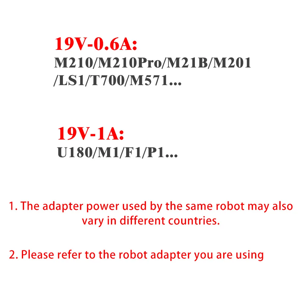 Adaptador (consulte el adaptador de robot que está usando) para la pieza de accesorio de Robot aspirador Lefant
