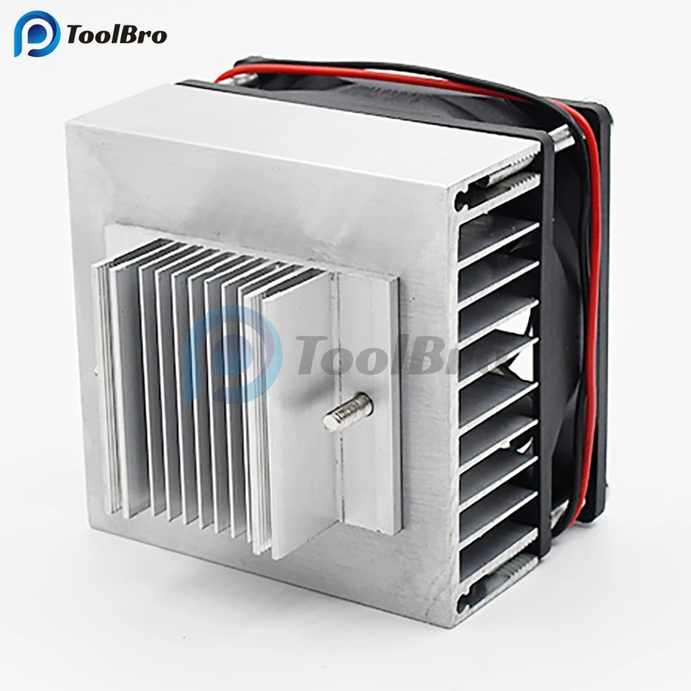 80*80*80mm Aluminum Heatsink Radiator Heat Sink DC 12V 45W for TEC1 Thermoelectric Cooler Peltier TEC1 12706 12705 12703 12715