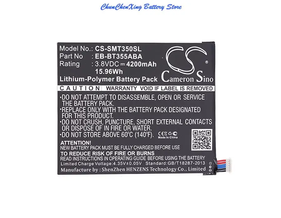 OrangeYu  4200mAh Battery EB-BT355ABA for Samsung Galaxy Tab A 8.0, SM-P350, SM-T350