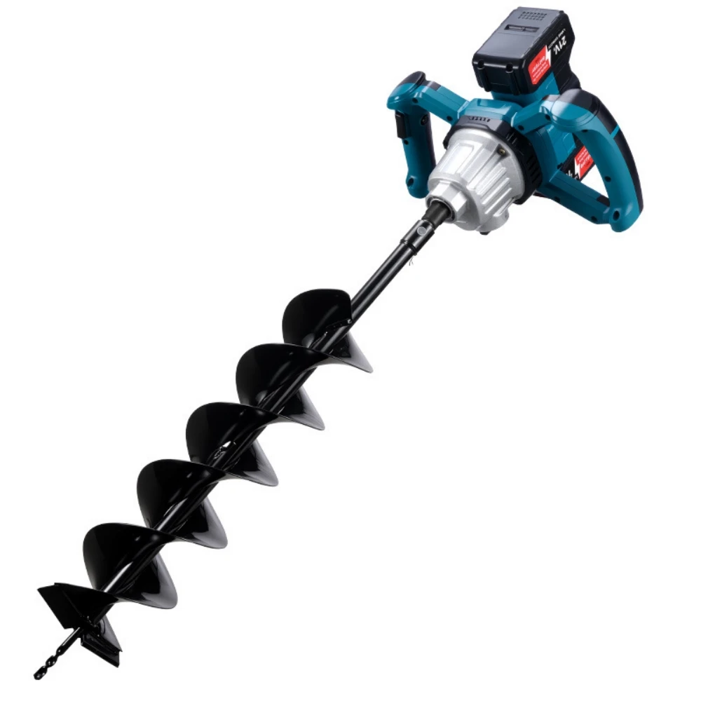 Impianto di perforazione a terra con batteria al litio Miscelatore elettrico per mastice di cemento e polvere Grondboor Tarière Thermique 52cc