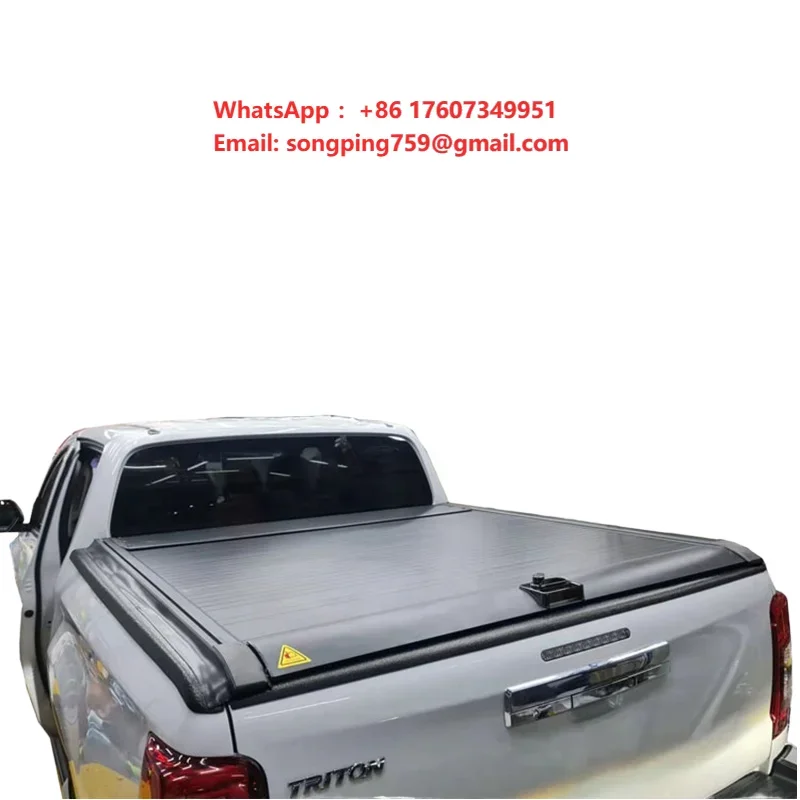 Wholesale Price Truck Hard Cover Retractable Tonneau Cover With Password Lock for Mitsubishi Triton L200  With Sport Bar