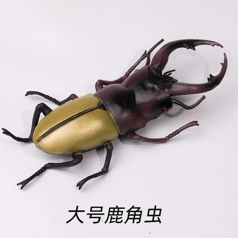Realistisch insectenmodel: Langhoornbij, wetenschappelijke kever, actiefiguren, Dynastes, wild insect, levensechte insectfiguren