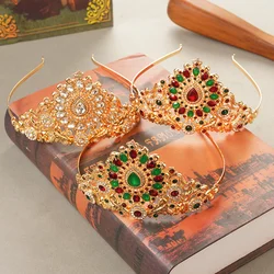 Bridal Crowns Algeria Wedding Jewelry Hair Accessories Hair Jewelry Crystals Crown Bride Decoration Women Girls Fashion