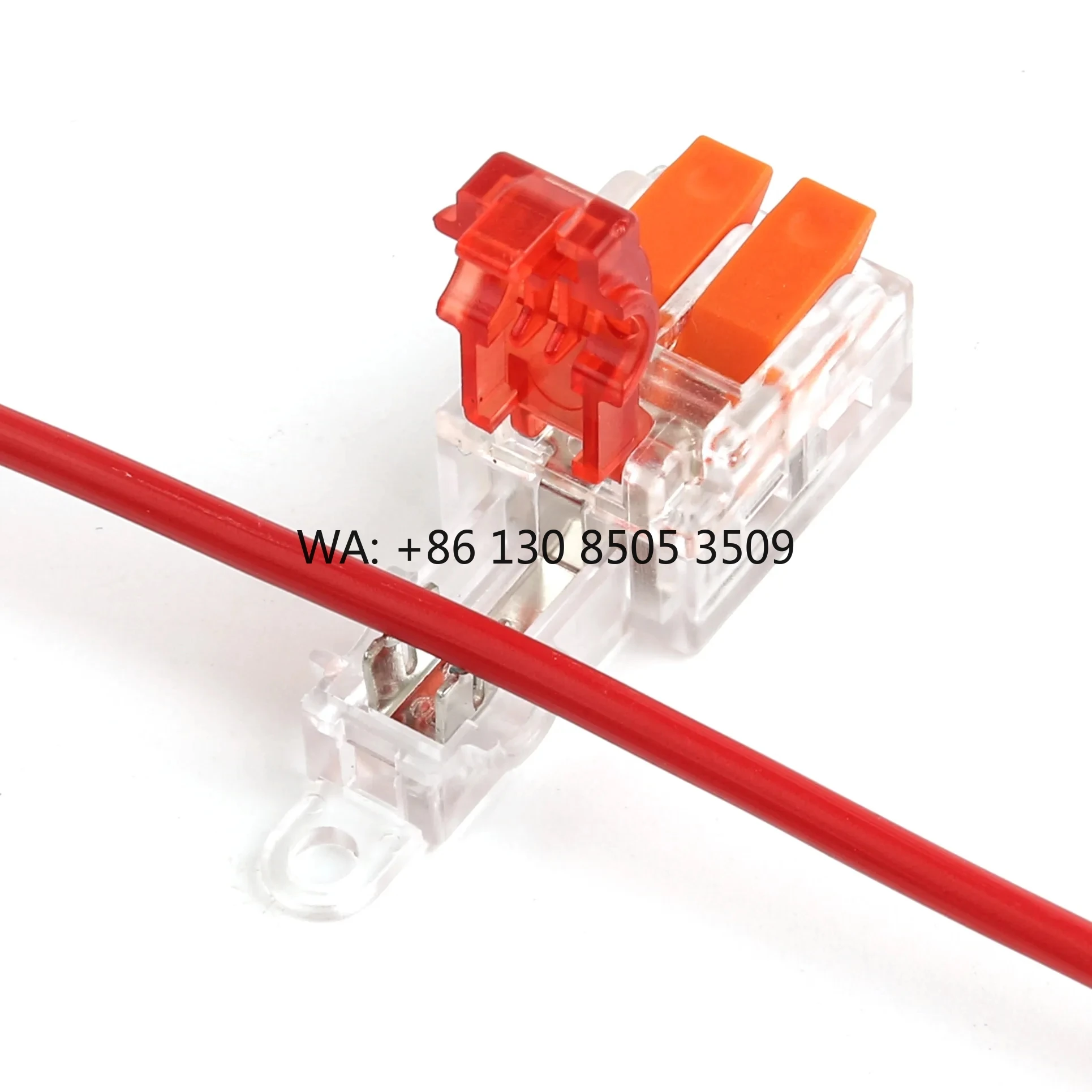 

T-Type Stripping Free Wiring Connector With Fixing Hole Quick Branch Splice Junction Box Lever Wire Connector 32A