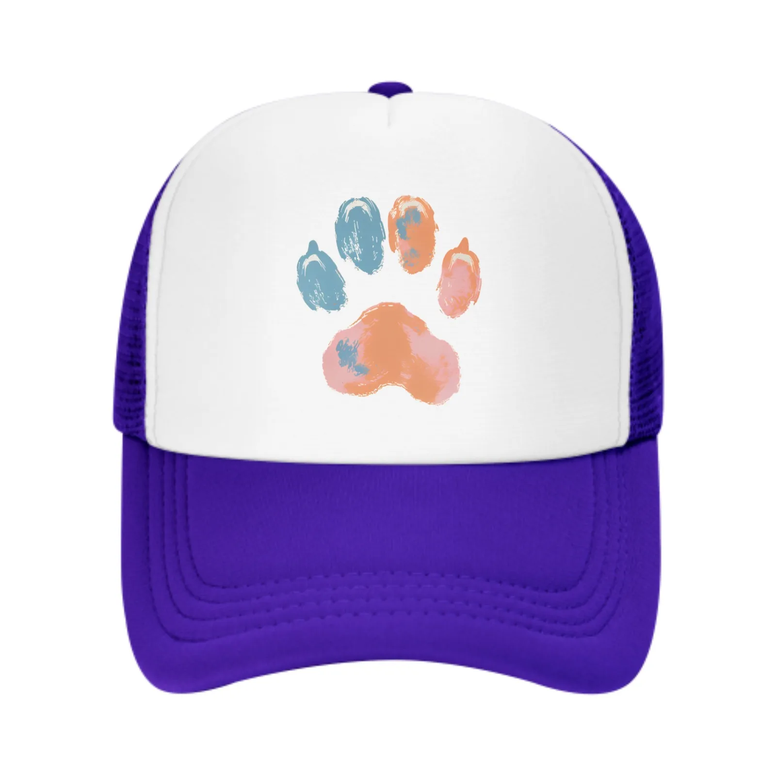 Cat Paw Print Spring Summer Leisure Sports Daily Sun Hat Fishing Outdoor Men's and Women's Truck Caps Fashion Casquette