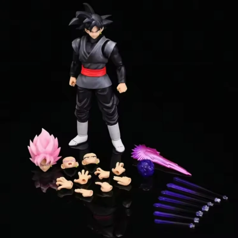 

Фигурка аниме-персонажа Блэк Гоку Замасу 14 см, версия из фильма Super Saiyan, модель DBZ с множеством аксессуаров, игрушки, подарки