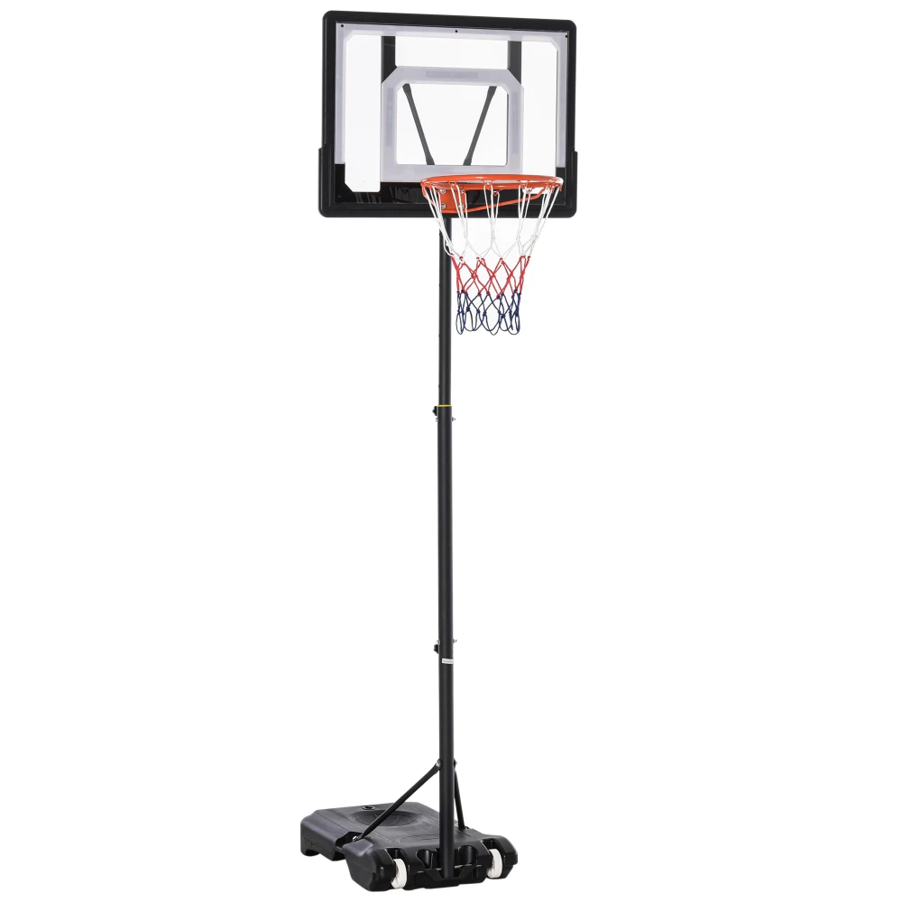 

Portable Basketball Hoop System Stand with 33in Backboard, Height Adjustable 5FT-7FT for Indoor Outdoor Use