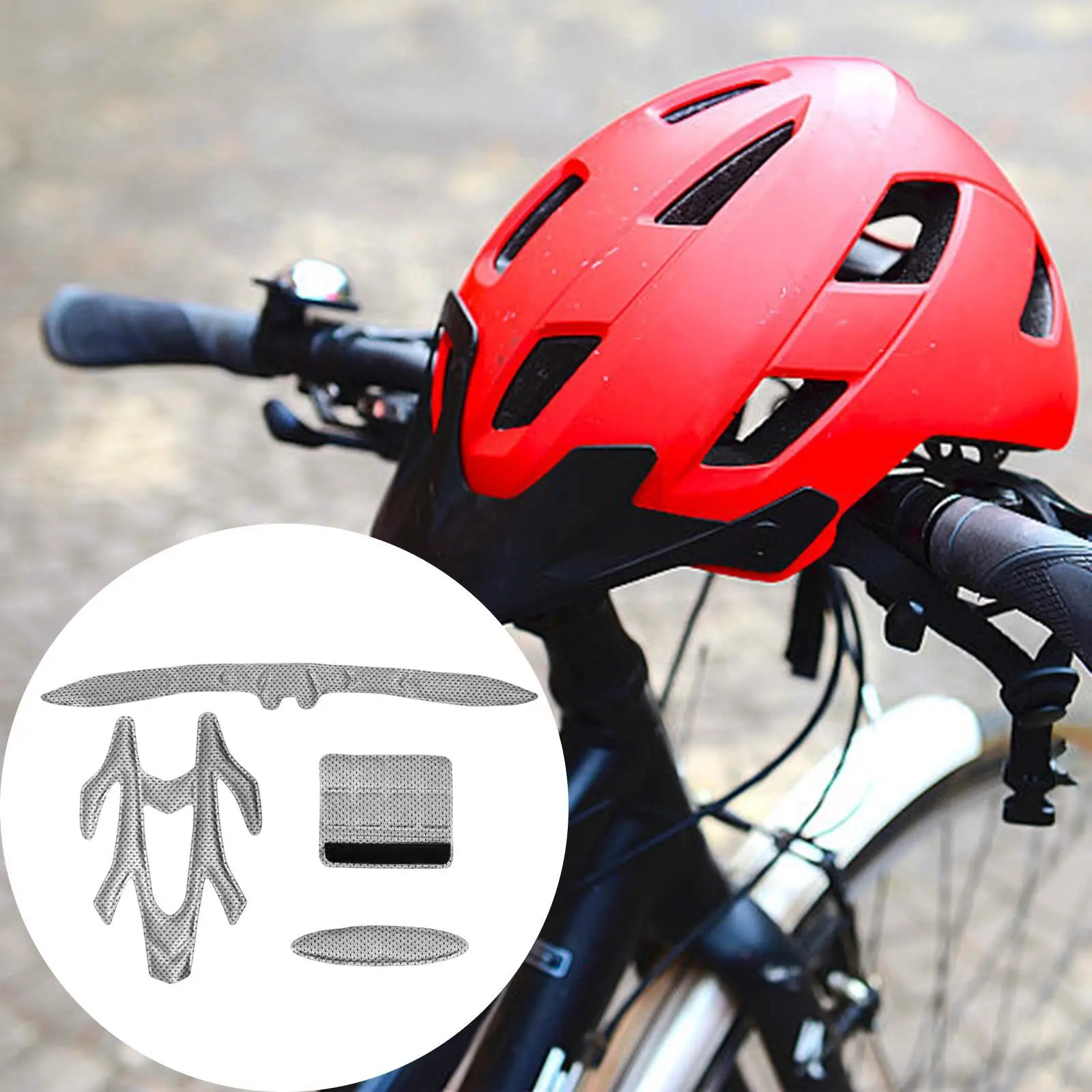 Helmet Inner Padding Foam Breathable Riding Accessory Insert Replace for Bicycle Road Bikes Cycling Motorcycle Outdoor Sports