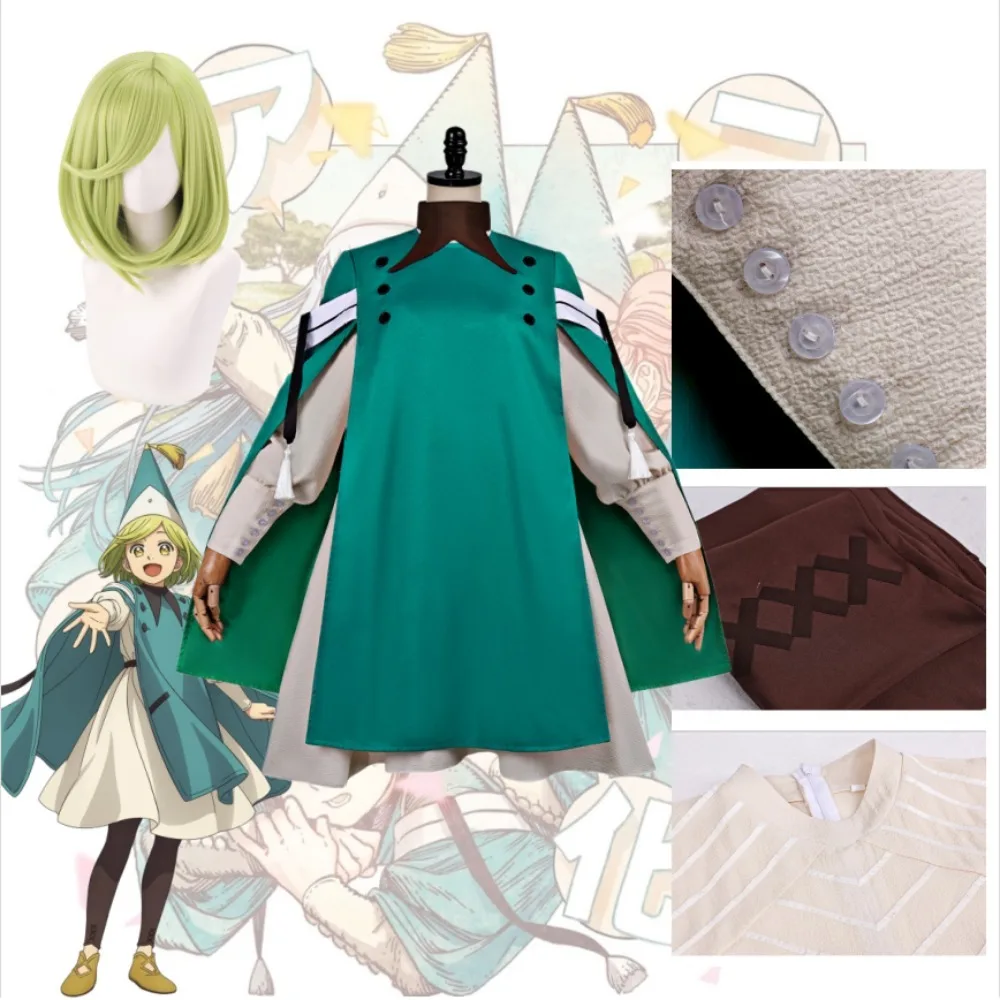 Disfraz de Cosplay de Coco Tetia Riche de Witch Hat Atelier, Traje de Anime para Juego de Roles, Túnica Mágica para Mujer, Disponible para Comic Con y Halloween