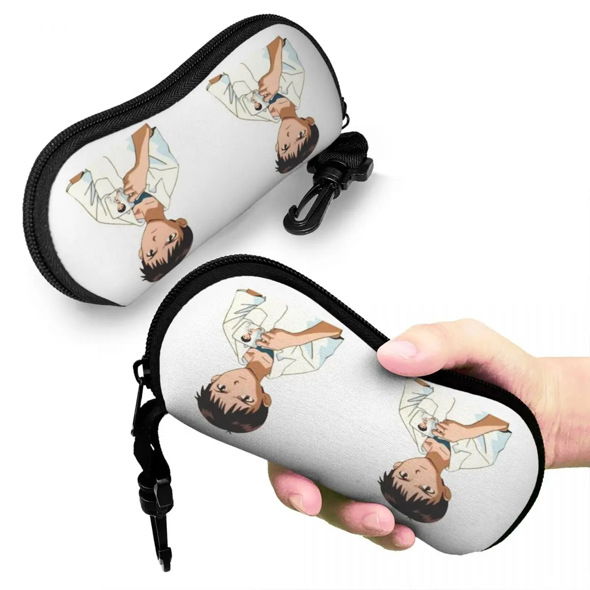 Cup Of Shinji シェルメガネケース保護サングラスボックス女性男性ソフト眼鏡バッグポーチ