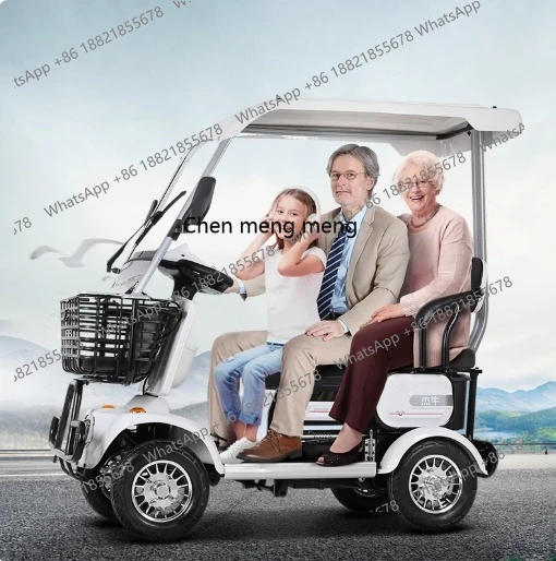 

Hot sales High-end elderly scooter four-wheeled electric vehicle for the elderly household power minibus battery car