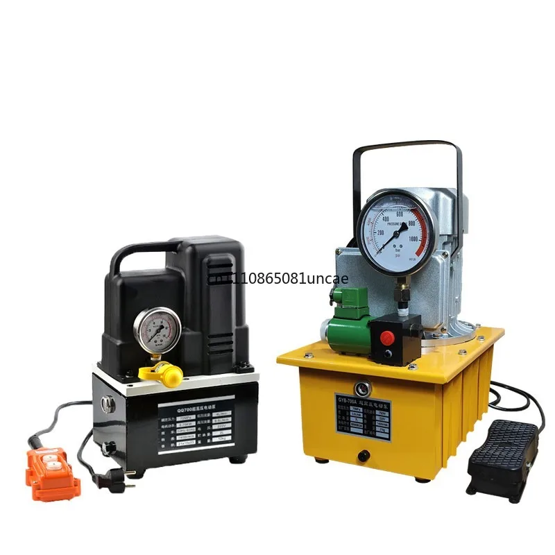 Ultra High Pressure Electric Hydraulic Pump Solenoid Valve Hydraulic Press Oil Pump With Foot Pedal QQ-700