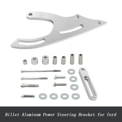 billet engine motor mounting for Ford 289 302 351W Saginaw Power Steering Bracket SBF V-Belt Small Block New