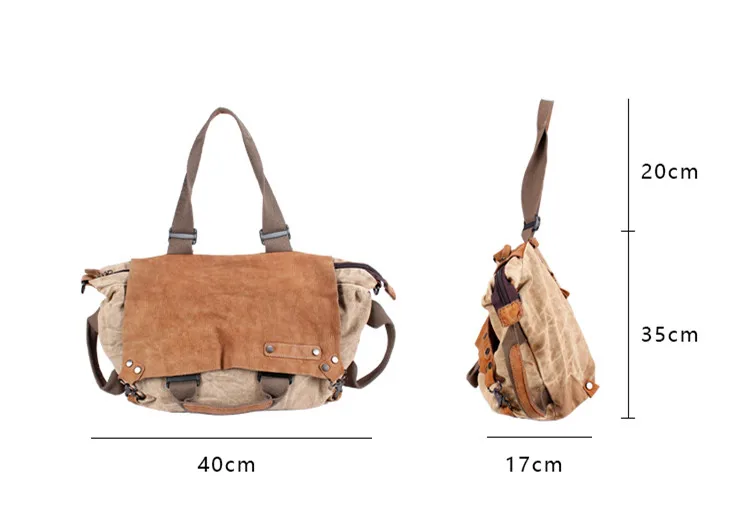 Canvas with Cowhide Leather Women Handbag Shoulder Bag Female large capacity portable Tote Bag commuter texture Crossbody Bags