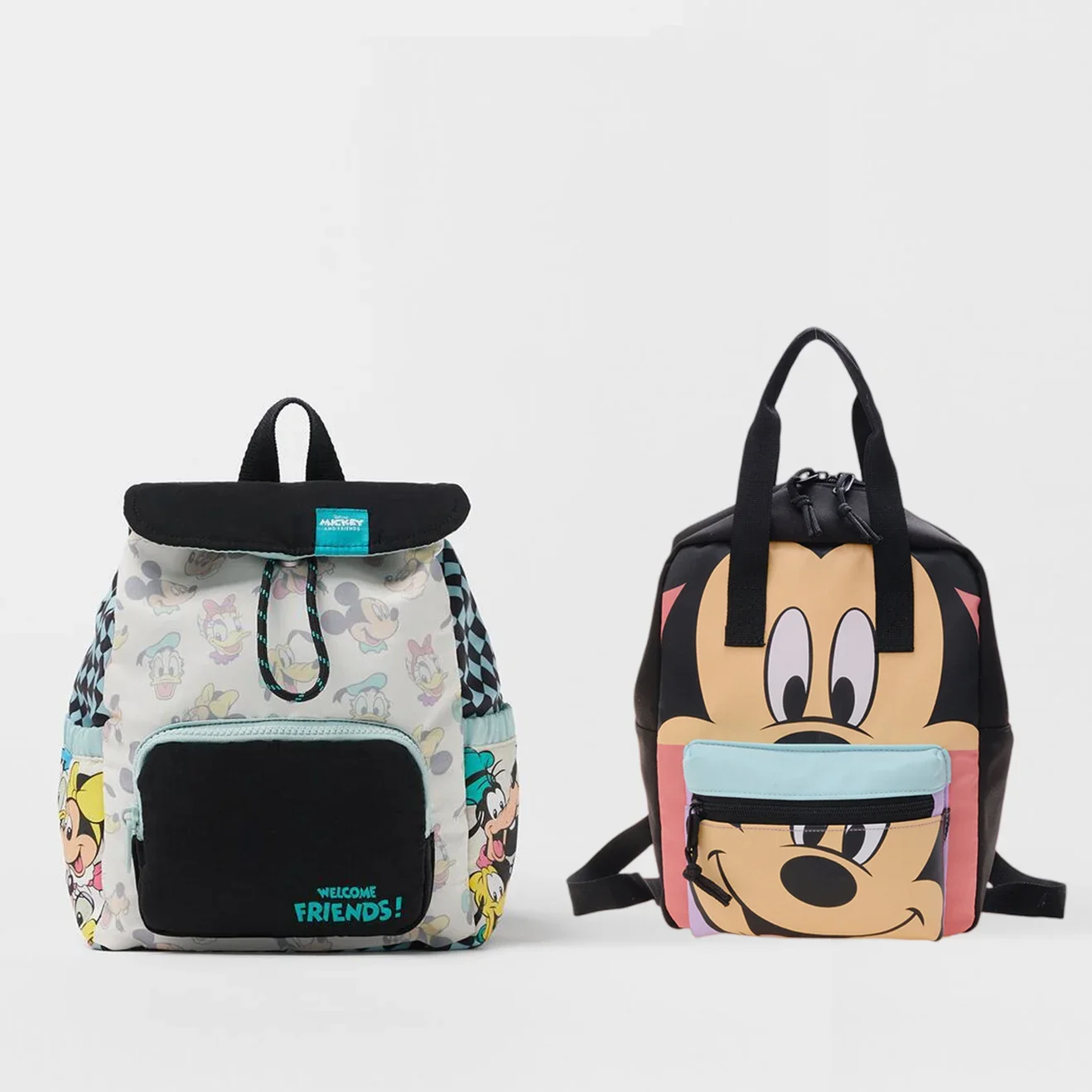 Cute Mickey Mouse Kids Bacpack Anime Donald Duck Plut Pattern Backpack Bag Cartoon School Bag Children\'s Small Travel Bag Gift