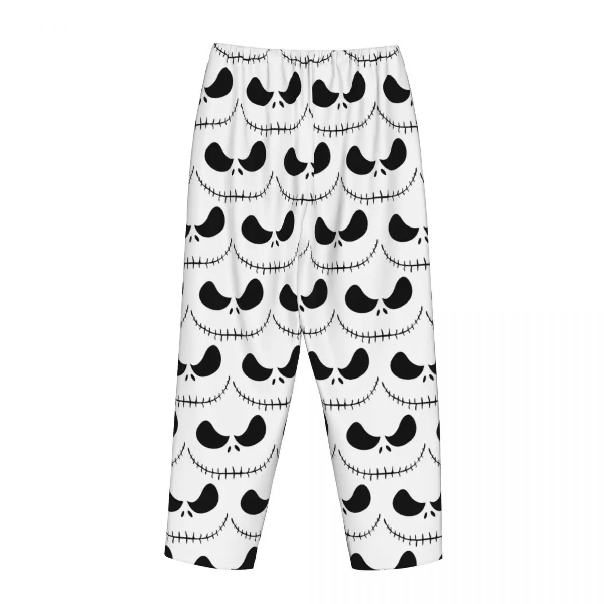 Custom The Nightmare Before Christmas Pajama Pants Women\'s Jack Skellington Skull Sleepwear Sleep Bottoms Stretch with Pockets