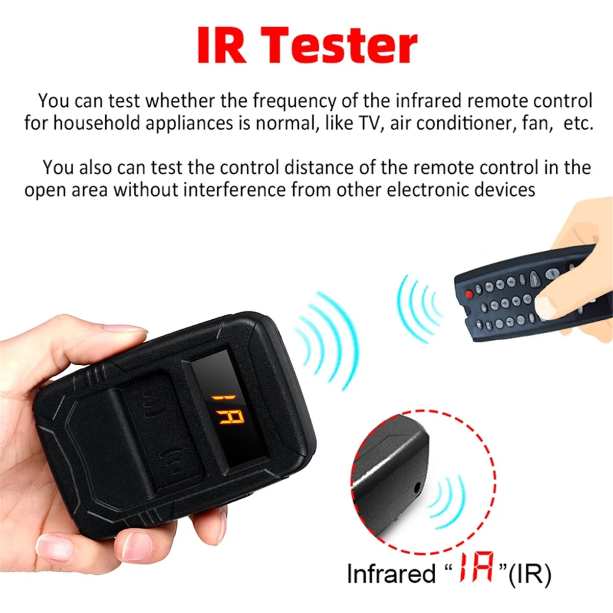 Professional Frequency Tester Car Key 10-1000MHZ, PL00 Door TV RF IR Remote Control Tester Detector Inspection Tool,315,433,9