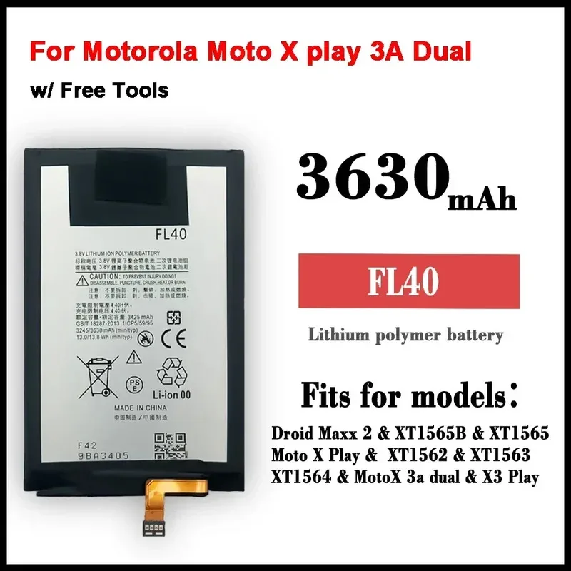 Аккумулятор для Motorola Moto X play 3A Dual XT1543 XT1544 XT1560 XT1561 XT1562 XT1563 FL40, сменный аккумулятор Аккумулятор для Motorola Moto X play 3A Dual XT1543 XT1544 XT1560 XT1561 XT1562 XT1563 FL40, сменный аккумулятор