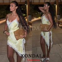 KONDALA Sexy Beach Holiday Lace Party Women Dress V Neck Cami Backless Midi Dress Fashion 2026 Y2K Girl Evening Club SummerDress - Image 6