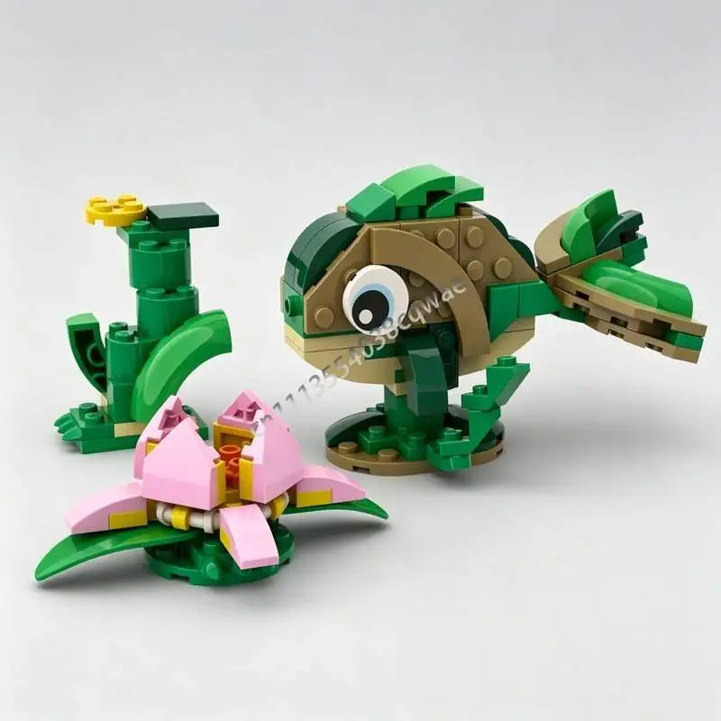 NOUVEAU 123 PIÈCES MOC Modèle Animal Marin Blocs de Construction Personnalisés Puzzle DIY Jouet Éducatif Créatif Collection Cadeaux