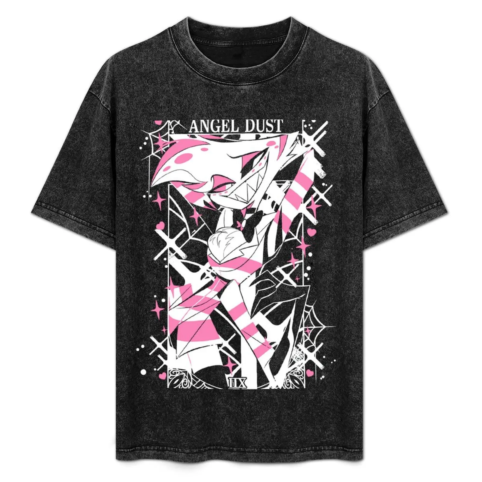 angel dust hotel hazbin T-Shirt Fashion Graphic Tee for Men