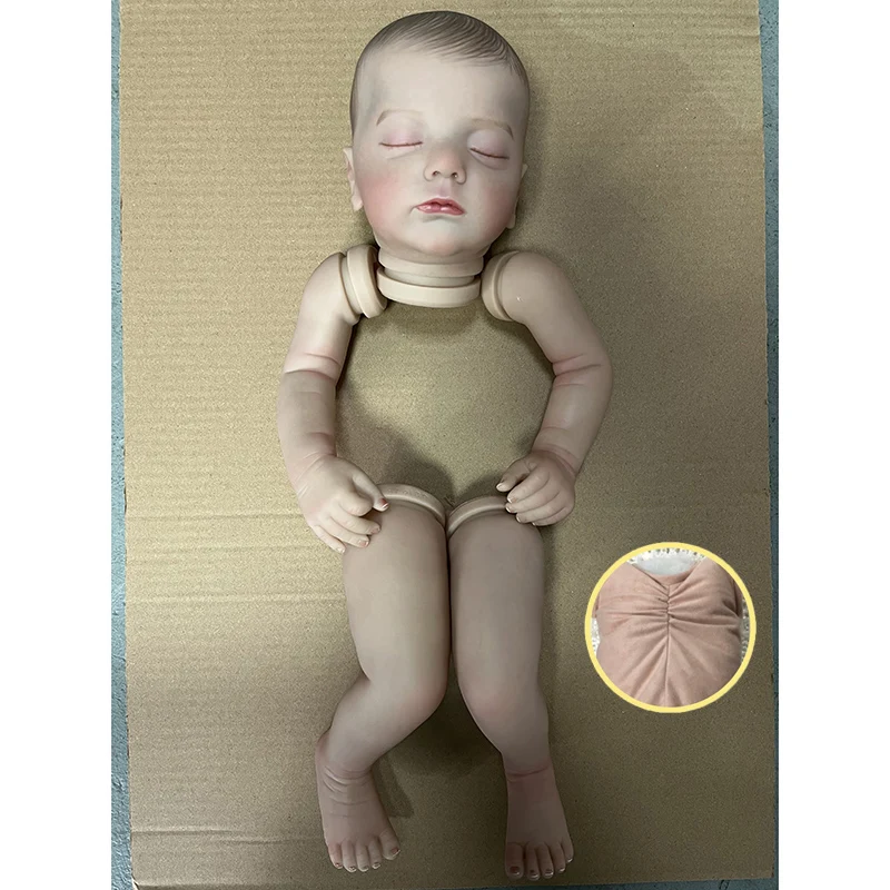 NPK 20''High Quality Handmade Uninished  DIY Parts Reborn Alessia 3D Painted with Visible Veins Collectible Art Doll