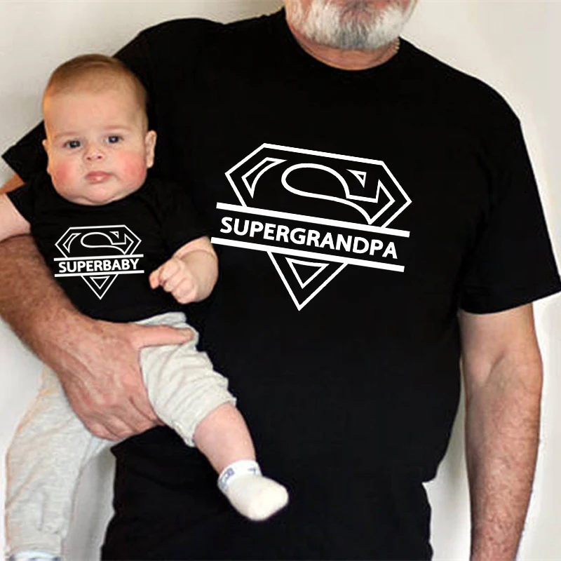 2024 Super Family Matching T-shirts Mother and Daughter Father Son Shirts Girls Boys Bodysuits Cotton Family Look Outfits