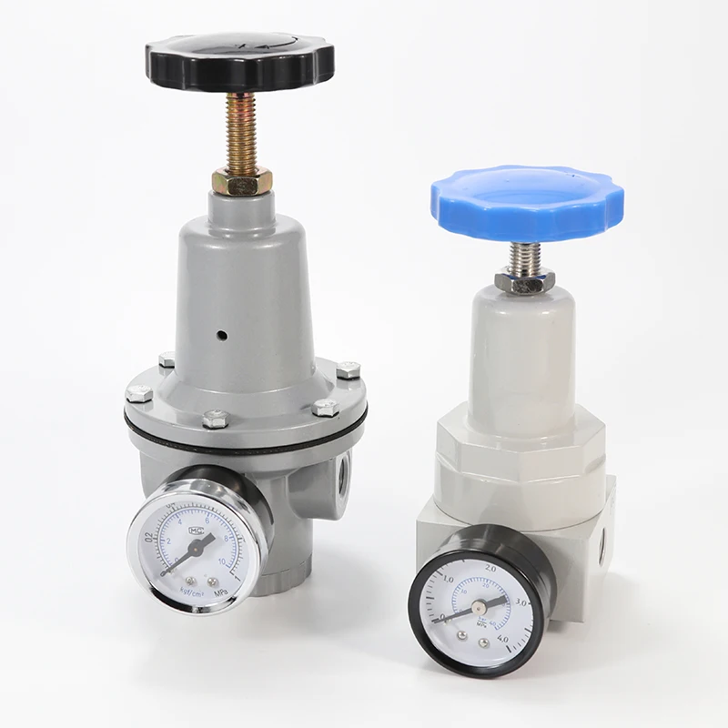 

Pneumatic QTYH High Pressure 0~40 bar Air Regulator With Gauge Port 1/4 3/8 1/2 2 inch BSP 1/2" QTYH QTY-08 10 15 20 25 32 40 50