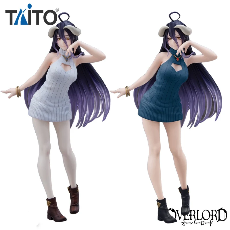 Op voorraad Originele TAiTO Coreful OVERLORD ‌ IV Albedo ~Trui Jurk Ver.~ PVC 20CM Anime Actiefiguren Model Collectie Speelgoed