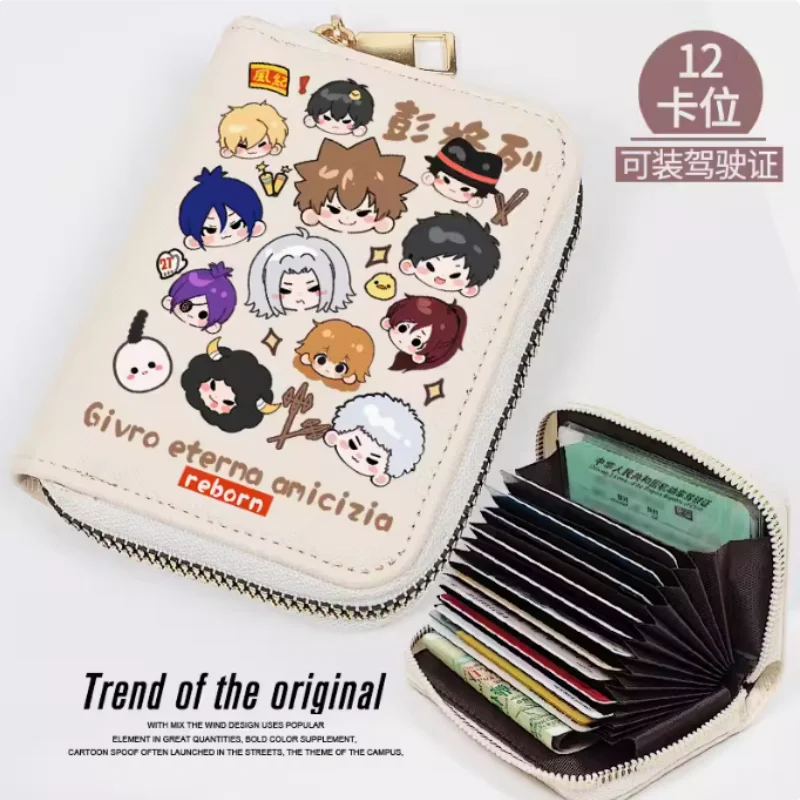 

Anime HITMAN REBORN! Zipper Wallet Women Fold Bag Multi Card Coin Pocket Holder Fashion Wallet Gift