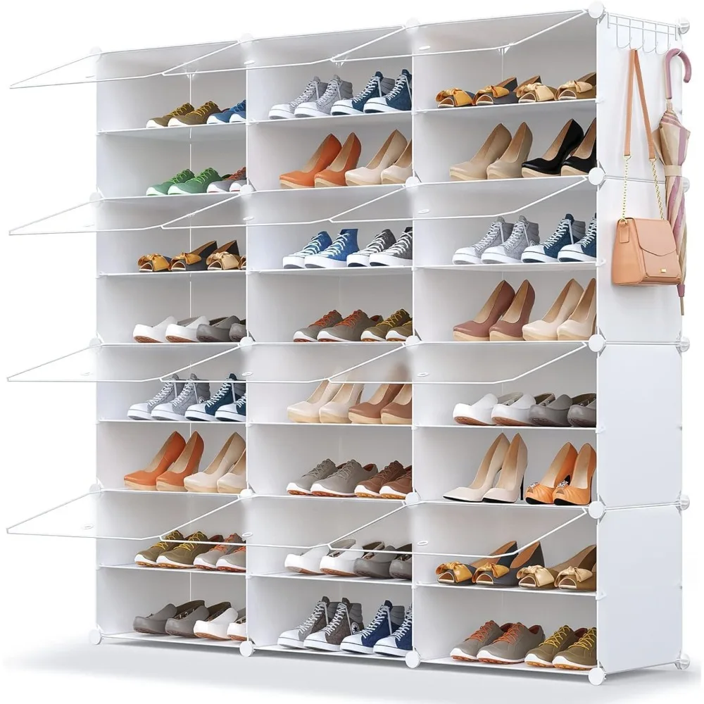 

48 Pairs Shoe Rack Organizer for Closet Shoe Cabinet with Door Shelves for Closet,Entryway,Hallway,Bedroom