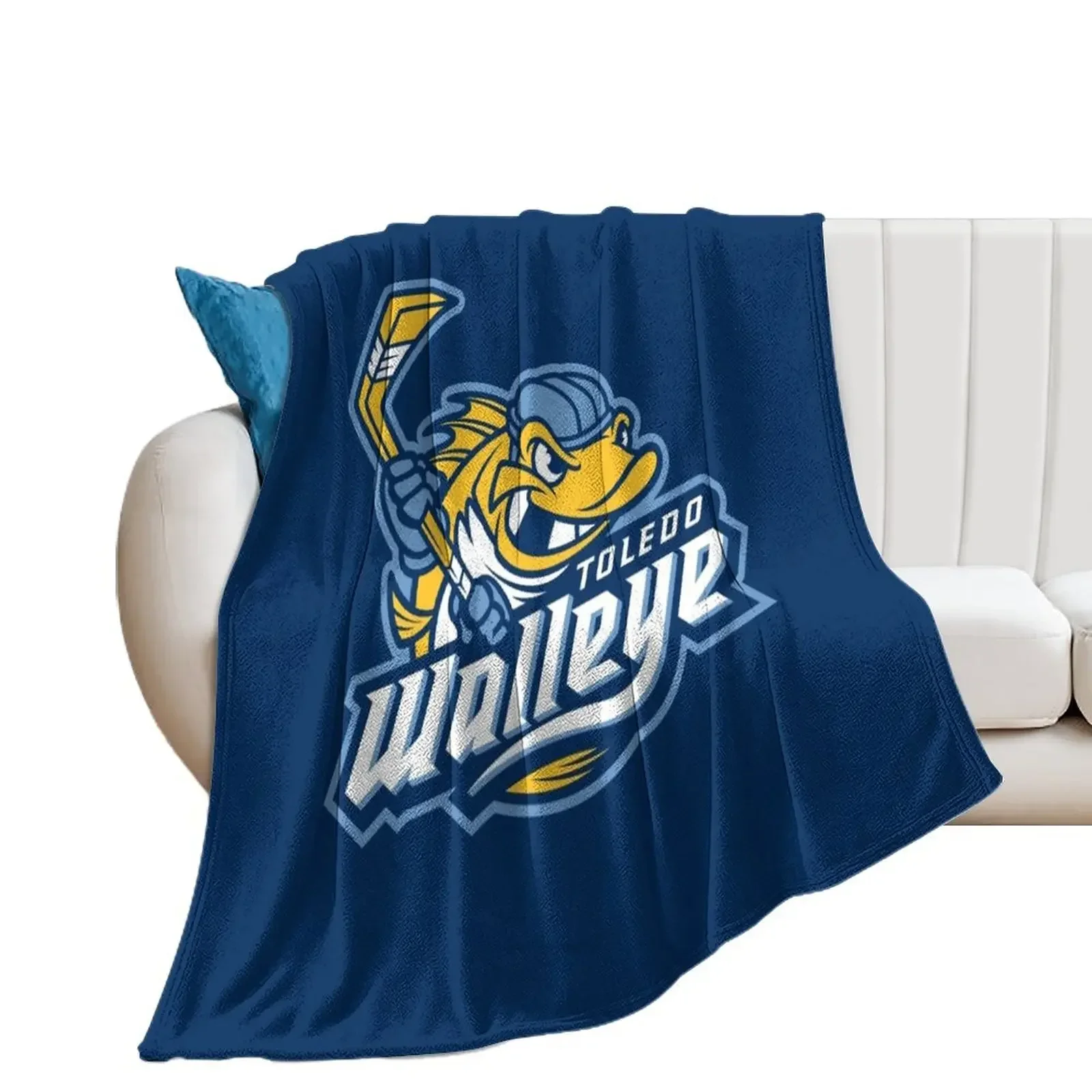 Toledo Walleye Throw Blanket warm winter Decoratives Furry Quilt Blankets