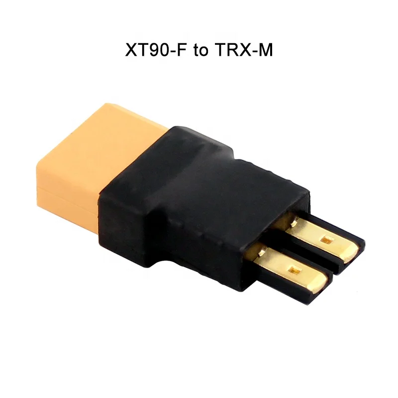 Adaptador Amass XT90 a TRX, conector macho hembra de plástico para Control de batería Lipo RC, piezas DIY para avión RC, 10 Uds.