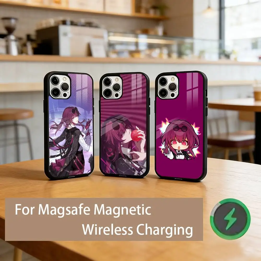 

K-Kafka HSR Phone Case For iPhone17,16,15,14,13,12,11 Plus,Pro Magnetic with Magsafe Wireless Charging