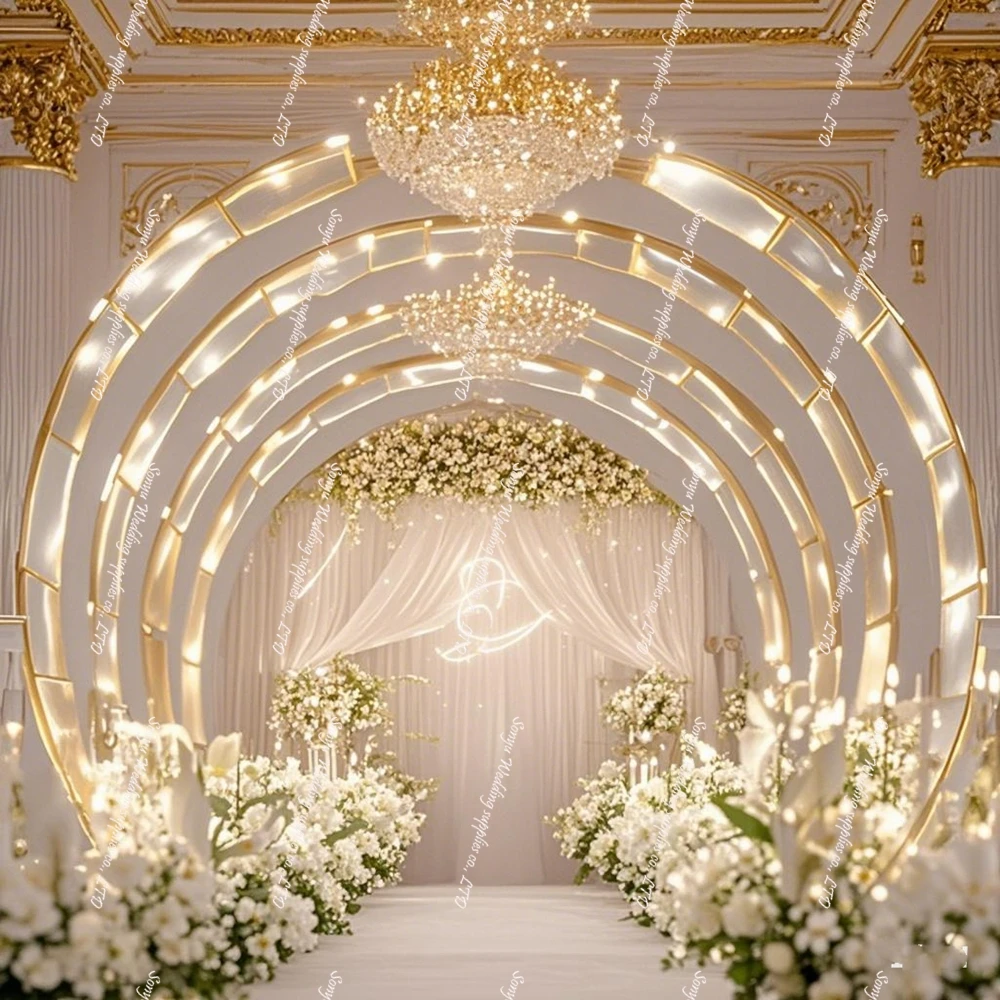 280x320cm )gold/white/Metal Backdrop Stand Wedding Party Decoration not Square Black big aisle runner  Flower Arrangement Stand