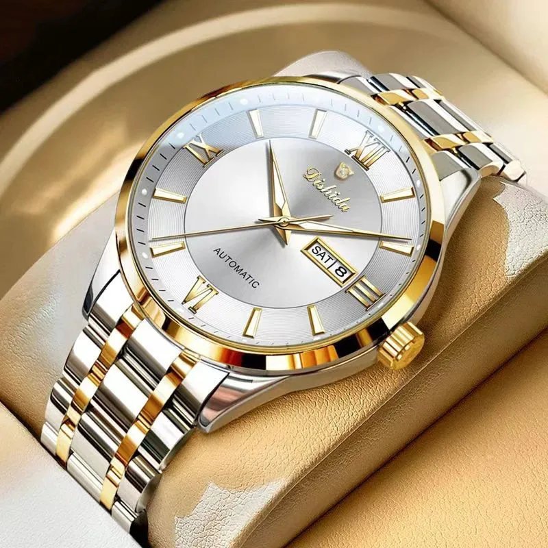 New Men's Mechanical Watch Waterproof Luminous Calendar Vibrant Live Broadcast Popular One-Piece Agent Business Style