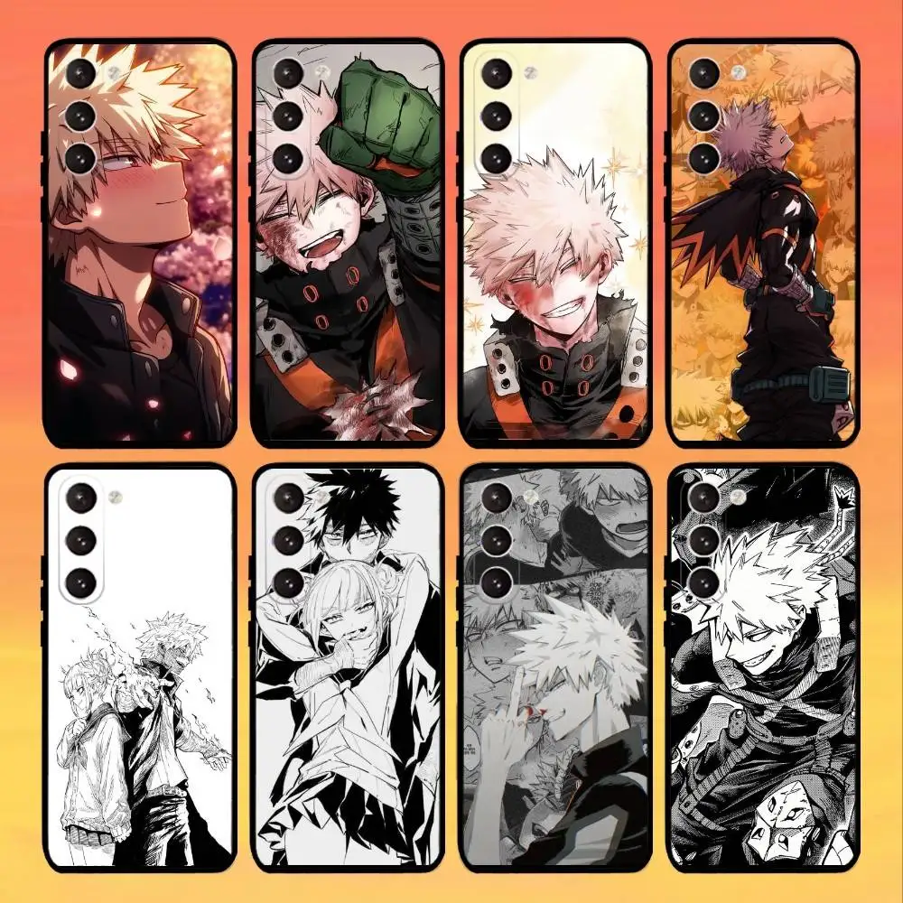 

Anime B-Bakugo K-Katsuki Phone Case For Samsung Galaxy A73,A72,A71,A70,A53,A52,A51,Others Soft Black Cover