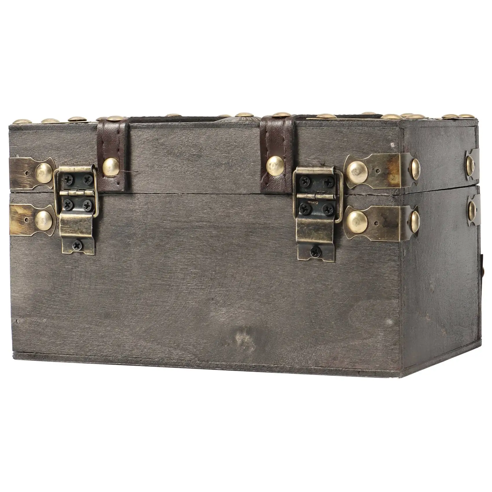 ABFN-caja de almacenamiento de madera Retro de estilo europeo, caja de almacenamiento para el hogar, decoración de caja de madera, accesorio de Escape de habitación