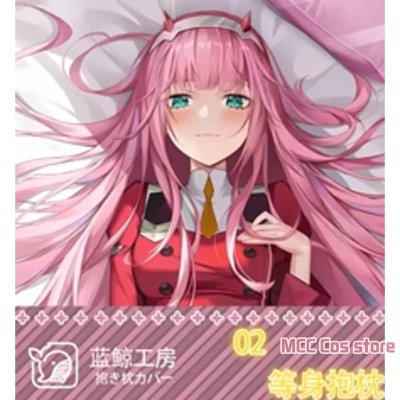 Funda de cojín de Anime japonés DARLING In The FRANXX 02, ropa de cama Sexy, Dakimakura Hing, funda de cuerpo, Otaku, regalos LJ